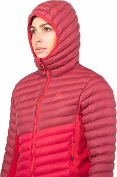 Udendørs jakke Mountain Equipment Particle Hooded Womens Jacket Capsicum/Tibetan Red 10 Udendørs jakke - 3