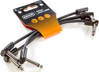 Kabel krosowy Dunlop MXR 3PDCPR06 Ribbon Patch Cable 3 Pack 15 cm Kątowy - Kątowy Kabel krosowy - 4
