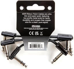 Patch kábel Dunlop MXR DCISTR03R Ribbon TRS Cable 3 Pack 8 cm Pipa - Pipa Patch kábel - 1