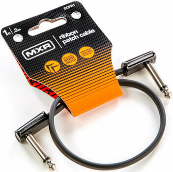 Câble de patch Dunlop MXR DCPR1 Ribbon Patch Cable Noir 30 cm Angle - Angle - 5
