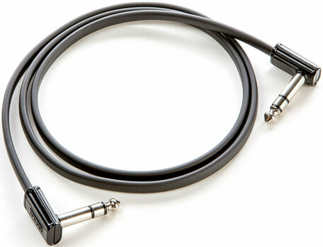 Patchkabel Dunlop MXR DCISTR3RR Ribbon TRS Cable Schwarz 0,9 m Winkelklinke - Winkelklinke - 3