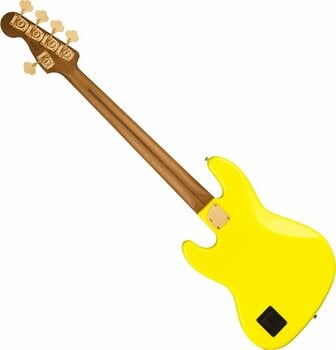 5-snarige basgitaar Fender MonoNeon Jazz Bass V Neon Yellow - 2