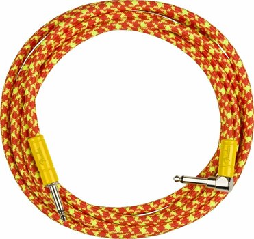 Instrument Cable Fender MonoNeon Instrument Cable Orange 3 m Straight - Angled - 2