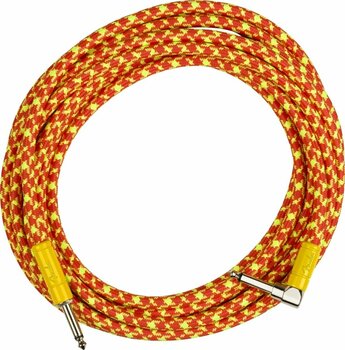 Instrument Cable Fender MonoNeon Instrument Cable Orange 5,5 m Straight - Angled - 2