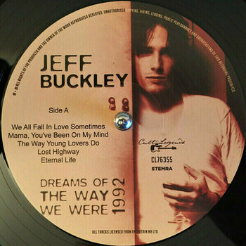 Vinyl Record Jeff Buckley - Best Of Dreams Of The Way We Were Live 1992 (LP) - 2