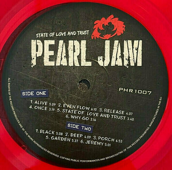 Płyta winylowa Pearl Jam - State Of Love And Trust (Transparent Red Vinyl) (LP) - 3