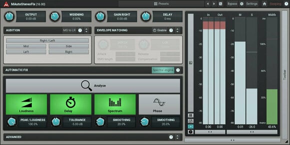 Tonstudio-Software Plug-In Effekt MELDA MAutoStereoFix (Digitales Produkt) - 4