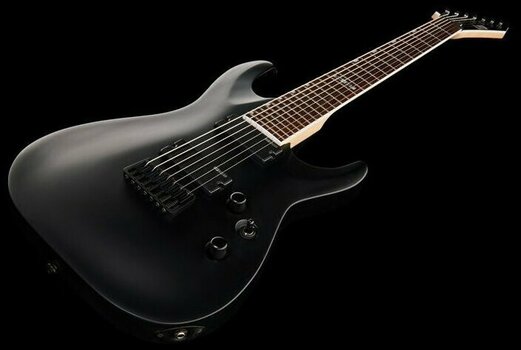 7-strenget elektrisk guitar ESP LTD MH-207 Black Satin - 5