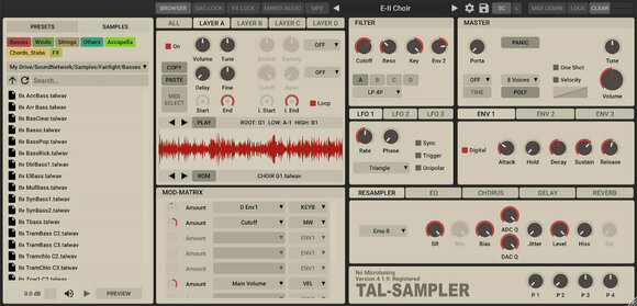 Software de estúdio de instrumentos VST TAL SOFTWARE Sampler (Produto digital) - 2