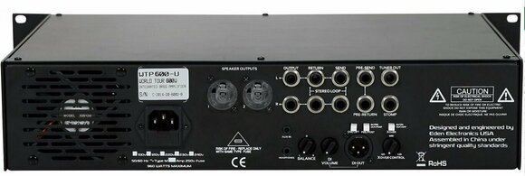 Pré-amplificador/amplificador em rack Eden WTP600 - 2