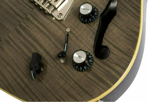 Guitarra semi-acústica Epiphone Blueshawk Deluxe Translucent Black - 4