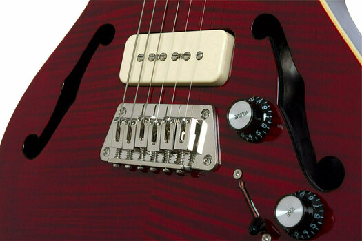 Halbresonanz-Gitarre Epiphone Blueshawk Deluxe Wine Red - 3