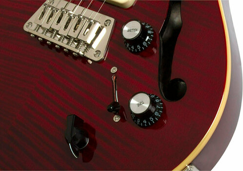 Gitara semi-akustyczna Epiphone Blueshawk Deluxe Wine Red - 4