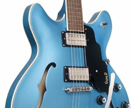 Semi-Acoustic Guitar Guild Starfire I DC with Guild Vibrato Tailpiece Pelham Blue - 5