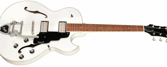 Semi-Acoustic Guitar Guild Starfire I SC with Guild Vibrato Tailpiece Snowcrest Snowcrest White - 4