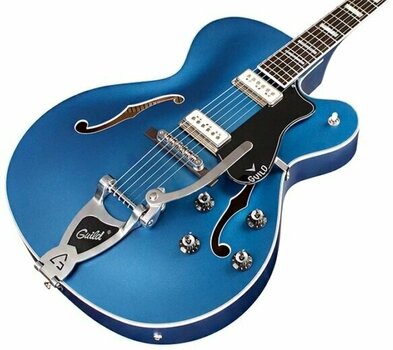 Semi-akoestische gitaar Guild X-175 Manhattan Special Malibu Blue - 3