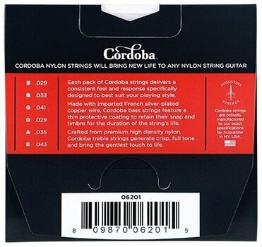Nylonové struny pre klasickú gitaru Cordoba Guitar Strings Medium Tension Set - 2