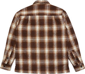 Ropa de ocio para motociclistas Deus Ex Machina Marcus Check Shirt Brown Plaid - 4