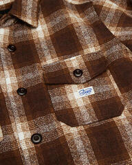 Ropa de ocio para motociclistas Deus Ex Machina Marcus Check Shirt Brown Plaid - 6