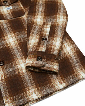 Motorcykel fritidstøj Deus Ex Machina Marcus Check Shirt Brown Plaid L Skjorte - 8