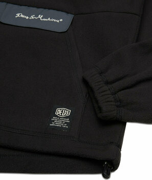 Hættetrøje Deus Ex Machina Ridgeline Fleece Pullover Coal Black 2XL Hættetrøje - 7