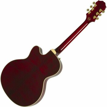 Halbresonanz-Gitarre Epiphone Joe Pass Emperor II Pro Wine Red - 3