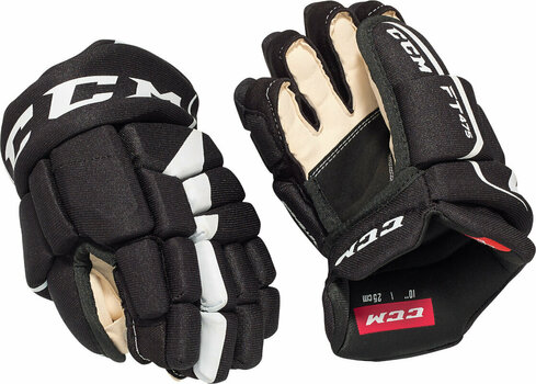 Hokejové rukavice CCM JetSpeed FT475 JR 12 Black/White Hokejové rukavice - 2