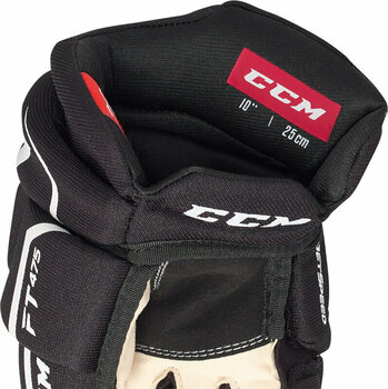 Hokejové rukavice CCM JetSpeed FT475 JR 12 Black/White Hokejové rukavice - 4