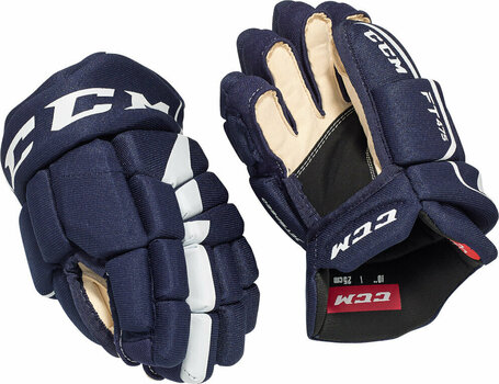 Hokejové rukavice CCM JetSpeed FT475 JR 12 Navy/White Hokejové rukavice - 2