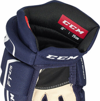 Hokejové rukavice CCM JetSpeed FT475 JR 12 Navy/White Hokejové rukavice - 4