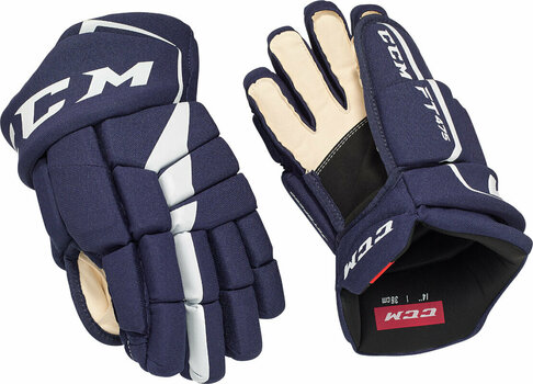 Hokejové rukavice CCM JetSpeed FT475 SR 13 Navy/White Hokejové rukavice - 2