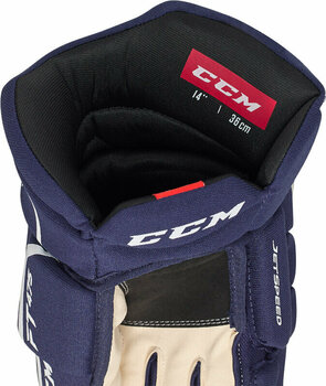 Hokejové rukavice CCM JetSpeed FT475 SR 13 Navy/White Hokejové rukavice - 4