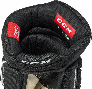 Hokejové rukavice CCM JetSpeed FT485 JR 10 Black/White Hokejové rukavice - 4