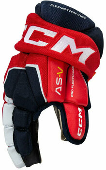 Rękawice hokejowe CCM Tacks AS-V JR 11 Navy/White Rękawice hokejowe - 2