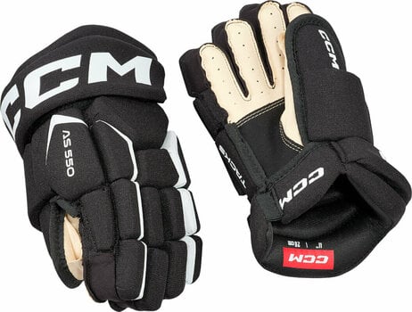 Hockey Gloves CCM Tacks AS 580 JR 10 Black/White Hockey Gloves - 2