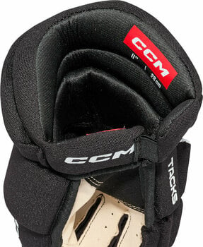 Hockey Gloves CCM Tacks AS 580 JR 10 Black/White Hockey Gloves - 4