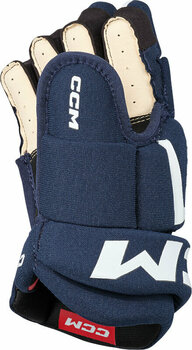 Hockey Gloves CCM Tacks AS 580 JR 12 Navy/White Hockey Gloves - 3