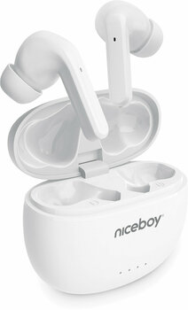 True trådlös in-ear Niceboy HIVE Pins 3 ANC White - 2