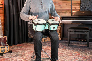 Bongo Meinl HB50SF Journey Series SeaFoam Green Bongo - 6