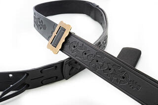 Kytarový pás RightOnStraps Legend BM Bohemian Kytarový pás Black - 2