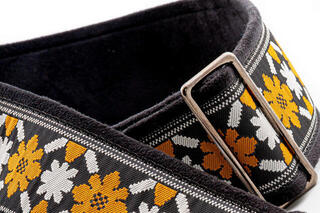 Kytarový pás RightOnStraps Legend Casino Kytarový pás Beige/Blanco/Negro,/Jacquard - 2