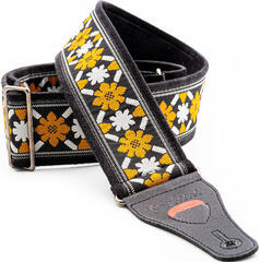Kytarový pás RightOnStraps Legend Casino Kytarový pás Beige/Blanco/Negro,/Jacquard - 5