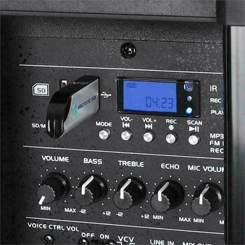 Akkumulátoros PA rendszer Ibiza Sound PORT15VHF-BT - 4