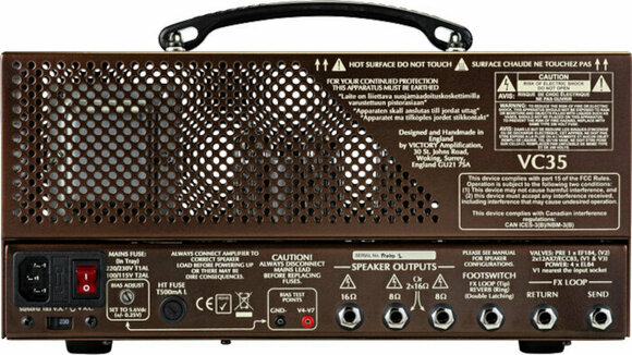 Lampový gitarový zosilňovač Victory Amplifiers VC35 Head The Copper - 2