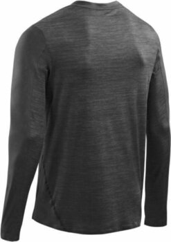 Тениска с дълги ръкави за бягане CEP W1136 Run Shirt Long Sleeve Men Black S Тениска с дълги ръкави за бягане - 2