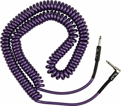 Instrument Cable Fender J Mascis Coiled Instrument Cable Violet 9 m Straight - Angled - 2