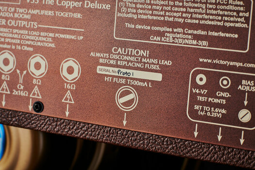 Celolampové kytarové kombo Victory Amplifiers VC35 The Copper Deluxe Combo - 9