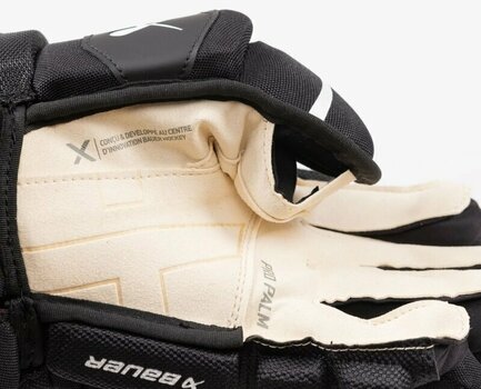 Hokejové rukavice Bauer S22 Vapor 3X SR 15 Black/White Hokejové rukavice - 10