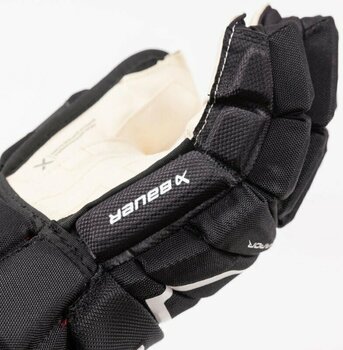 Hokejové rukavice Bauer S22 Vapor 3X SR 14 Black/White Hokejové rukavice - 9