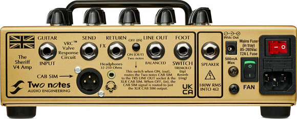 Amplificador híbrido Victory Amplifiers V4 Sheriff Guitar Amp TN-HP - 3